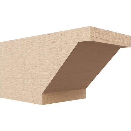 Ekena Millwork 6in. W x 6in. H x 12in. L Burlington Woodgrain TimberThane Rafter Tail, Primed Tan RFTUR06X06X12BURRCPR